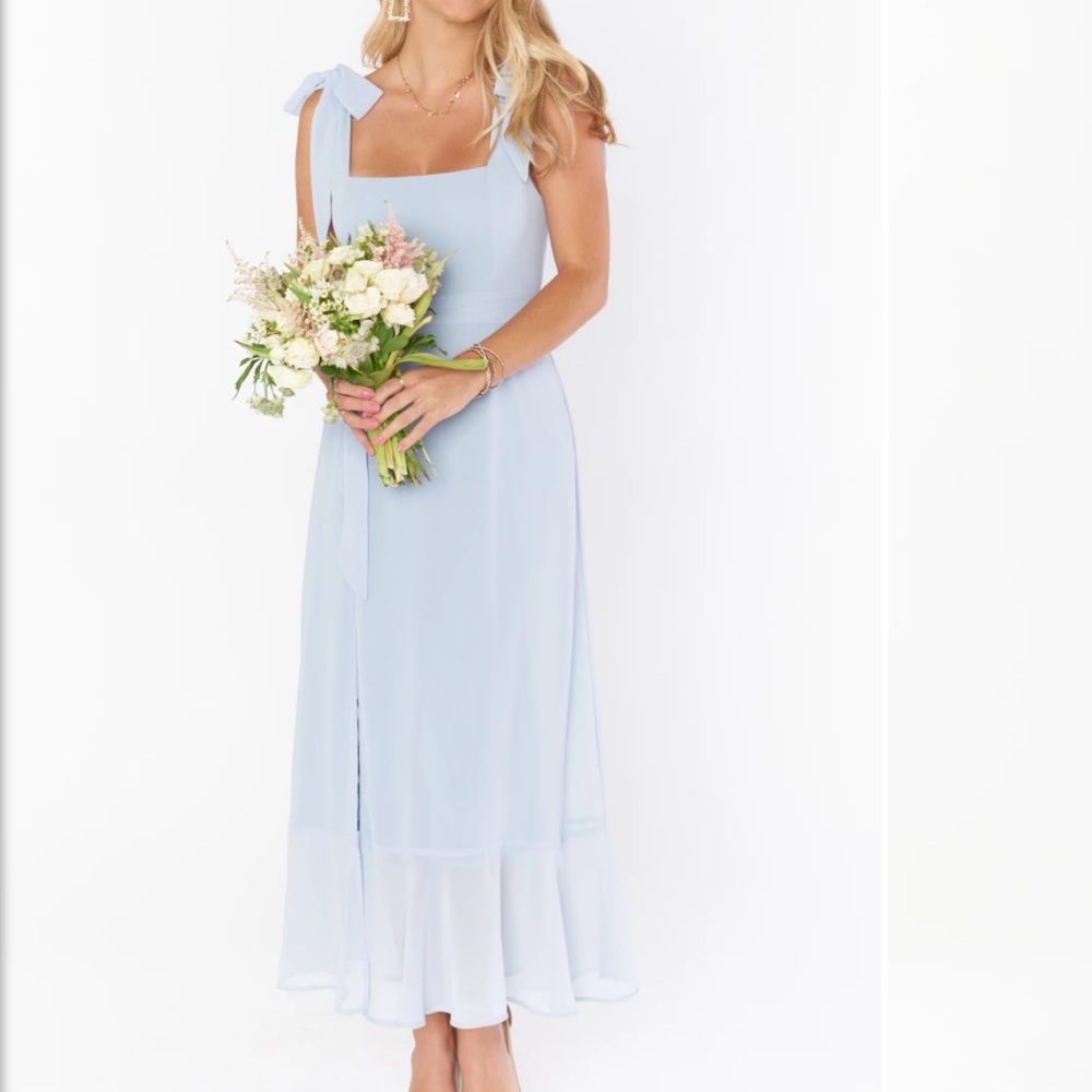 Show me your mumu Claire midi dress Steele chiffon